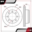 DISCO DEL. FORD F-250 SUPER DUTY V8 5.4L GAS 1999-2003 (VENTILADO)