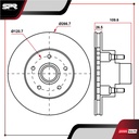 DISCO DEL. CHEVROLET S10 V6 4.3L GAS 1998-2003 (VENTILADO)