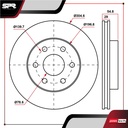DISCO DEL. GMC YUKON V8 4.8L GAS 2001-2004 (VENTILADO)