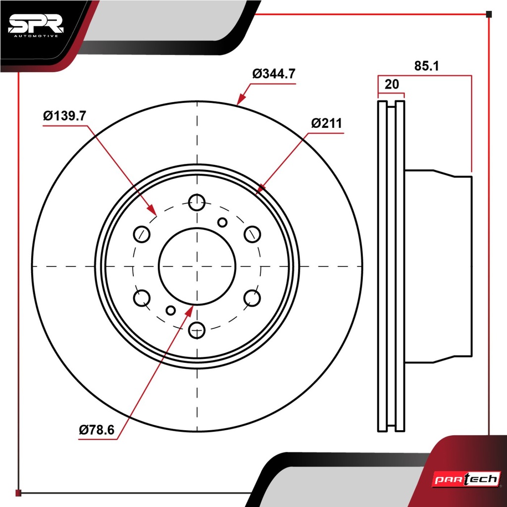 DISCO TRAS. CHEVROLET SILVERADO 1500 V6 4.3L GAS 2006-2019 (VENTILADO)