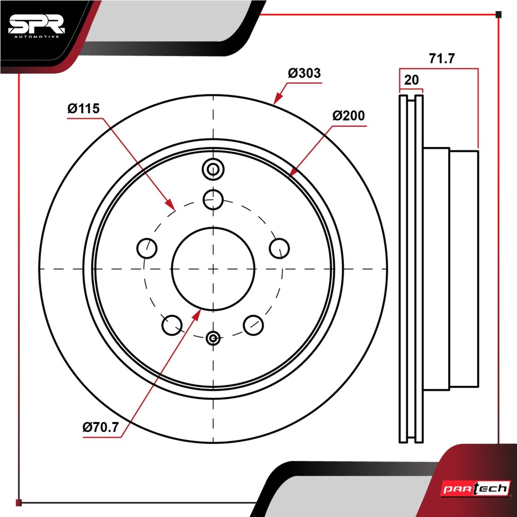 DISCO TRAS. CHEVROLET CAPTIVA SPORT V6 3.0L 2010-2015 (VENTILADO)
