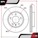 DISCO DEL. CHEVROLET EQUINOX L4 2.4L GAS 2010-2017 (VENTILADO)