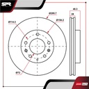 DISCO DEL. MAZDA CX-7 L4 2.3L GAS 2007-2012 (VENTILADO)