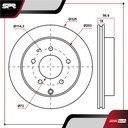 DISCO TRAS. MAZDA CX-9 V6 3.7L GAS 2005-2015 (VENTILADO)