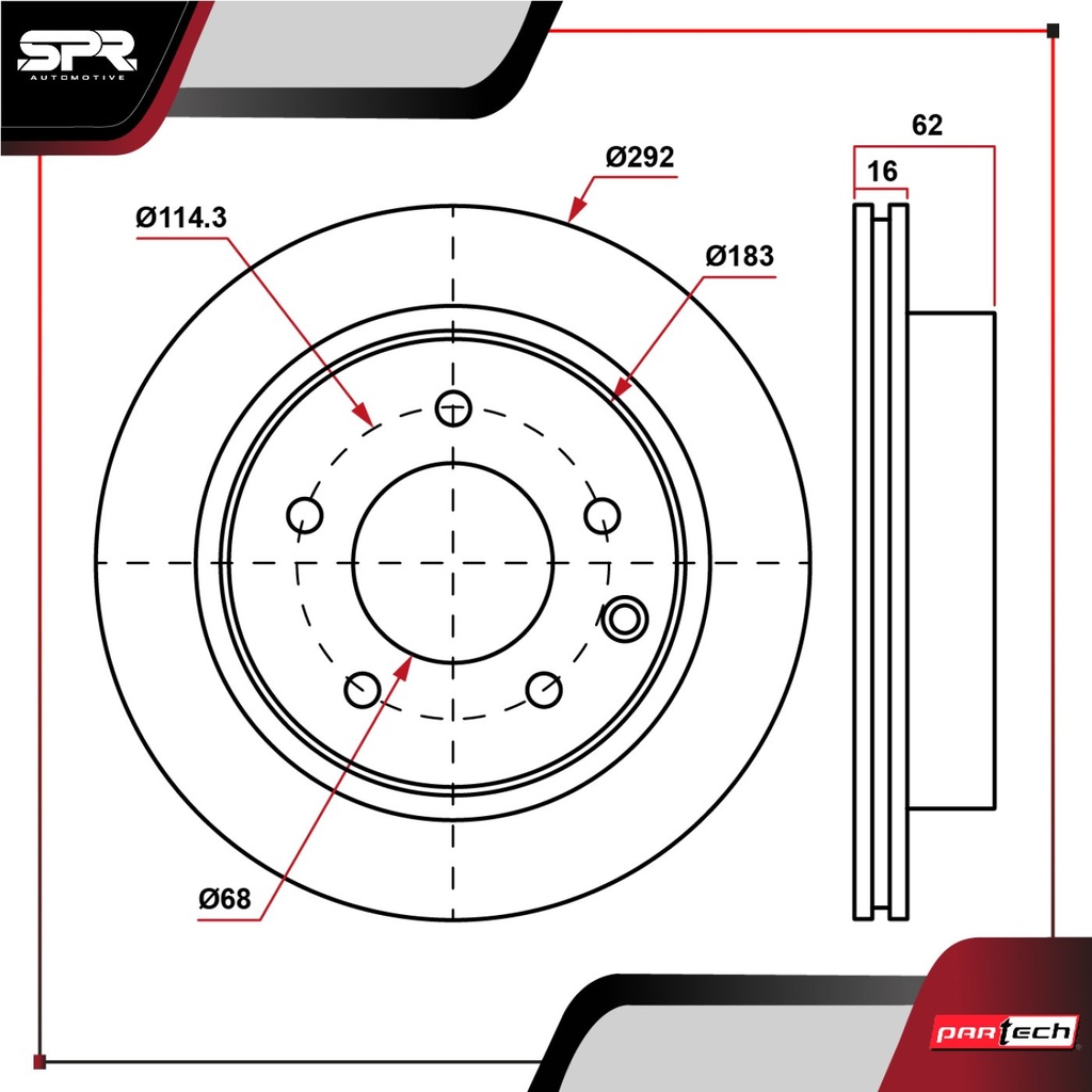 PA-DP-31349 — DISCO TRAS. NISSAN X-TRAIL L4 2.0L GAS 2018-2022 (VENTILADO)