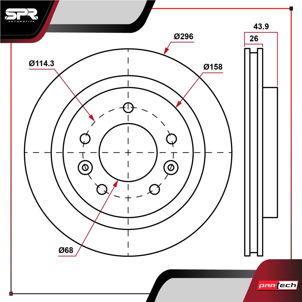 PA-DP-31512 — DISCO DEL. NISSAN SENTRA L4 2.5L GAS 2007-2012 (VENTILADO)