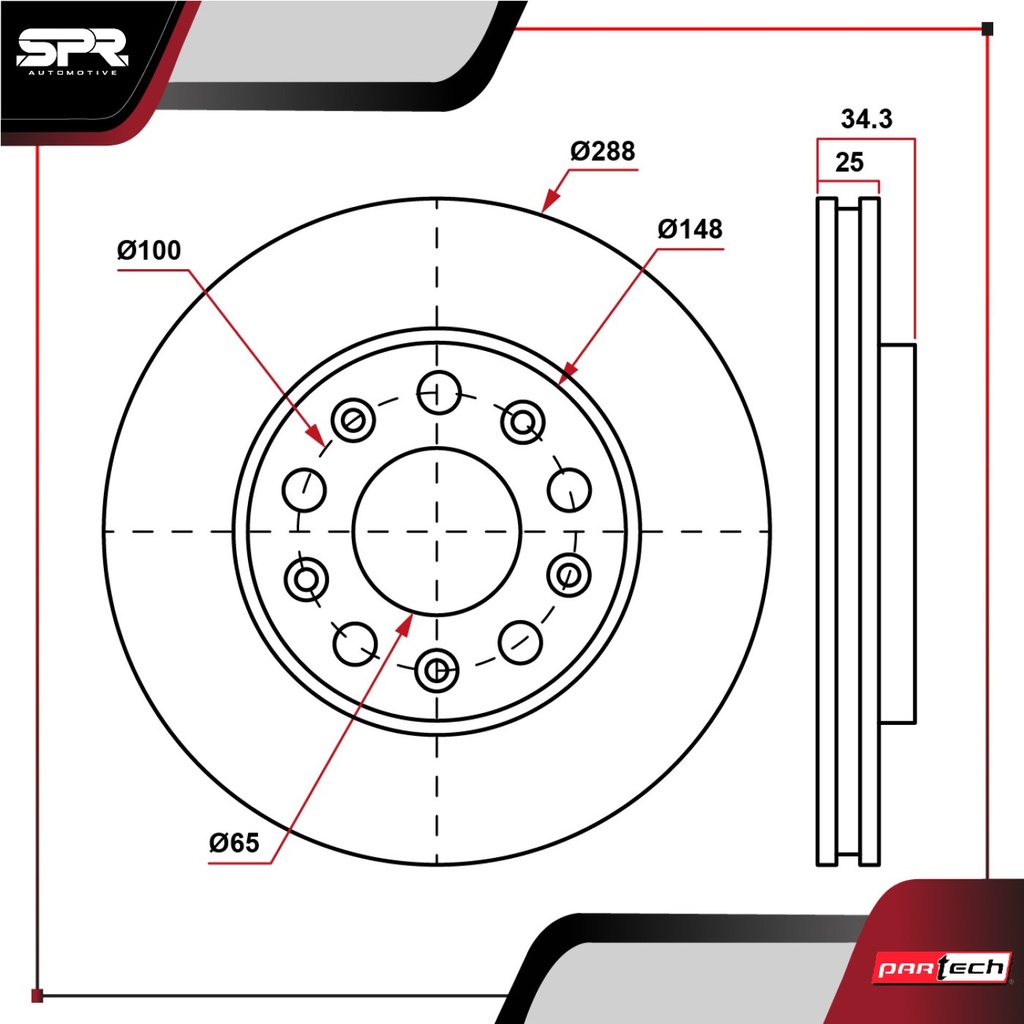 DISCO DEL. VOLKSWAGEN JETTA L5 2.5L GAS 2008-2015 (VENTILADO)
