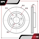 DISCO DEL. SEAT ATECA L4 1.4L GAS 2017-2021 (VENTILADO)