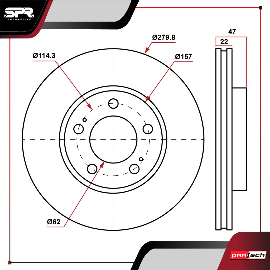 DISCO DEL. SUZUKI CIAZ L4 1.4L GAS 2016-2023 (VENTILADO)