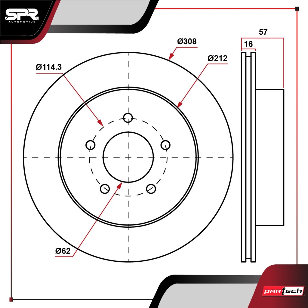 DISCO TRAS. SUZUKI GRAND VITARA L4 2.4L GAS 2009-2013 (VENTILADO)