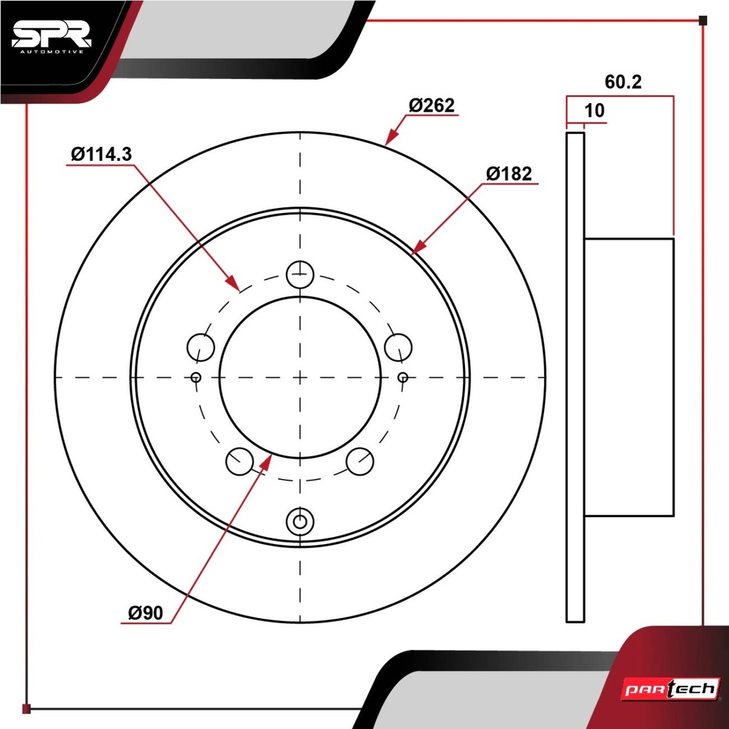 DISCO TRAS. DODGE STRATUS L4 2.4L GAS 2000-2006 (SOLIDO)