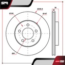 DISCO DEL. DODGE NEON L4 2.0L GAS 2000-2005 (VENTILADO)