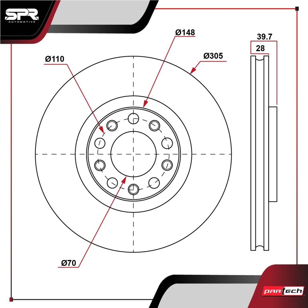 DISCO DEL. CHRYSLER 200 L4 2.4L GAS 2013-2015 (VENTILADO)
