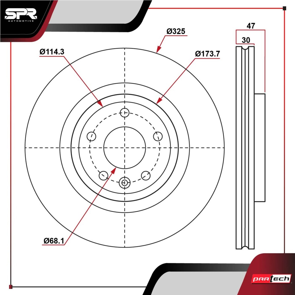 DISCO DEL. FORD EXPLORER V6 3.5L GAS 2011-2019 (VENTILADO)