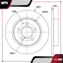 DISCO TRAS. FORD FOCUS L4 2.0L GAS 2012-2018 (SOLIDO)