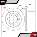 DISCO TRAS. GMC SIERRA 2500 HD V8 6.6L DIESEL 2011-2020 (VENTILADO)