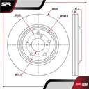 DISCO DEL. HONDA ODYSSEY V6 3.5L GAS 2015-2025 (VENTILADO)