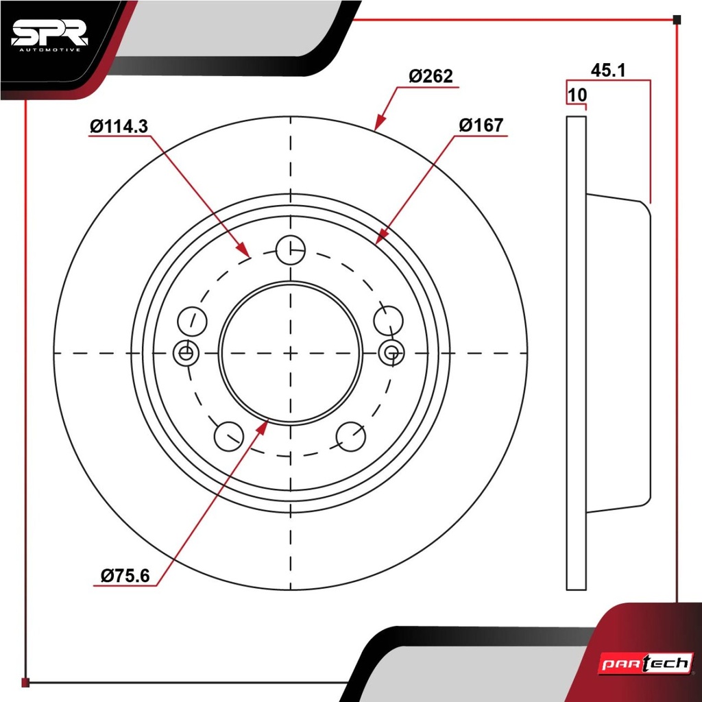 PA-DP-11007 — DISCO TRAS. KIA FORTE L4 1.6L GAS 2019-2024 (SOLIDO)