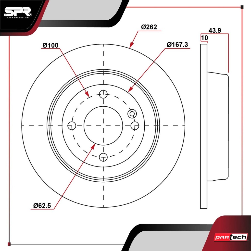 DISCO TRAS. HYUNDAI ACCENT L4 1.6L GAS 2018-2022 (SOLIDO)