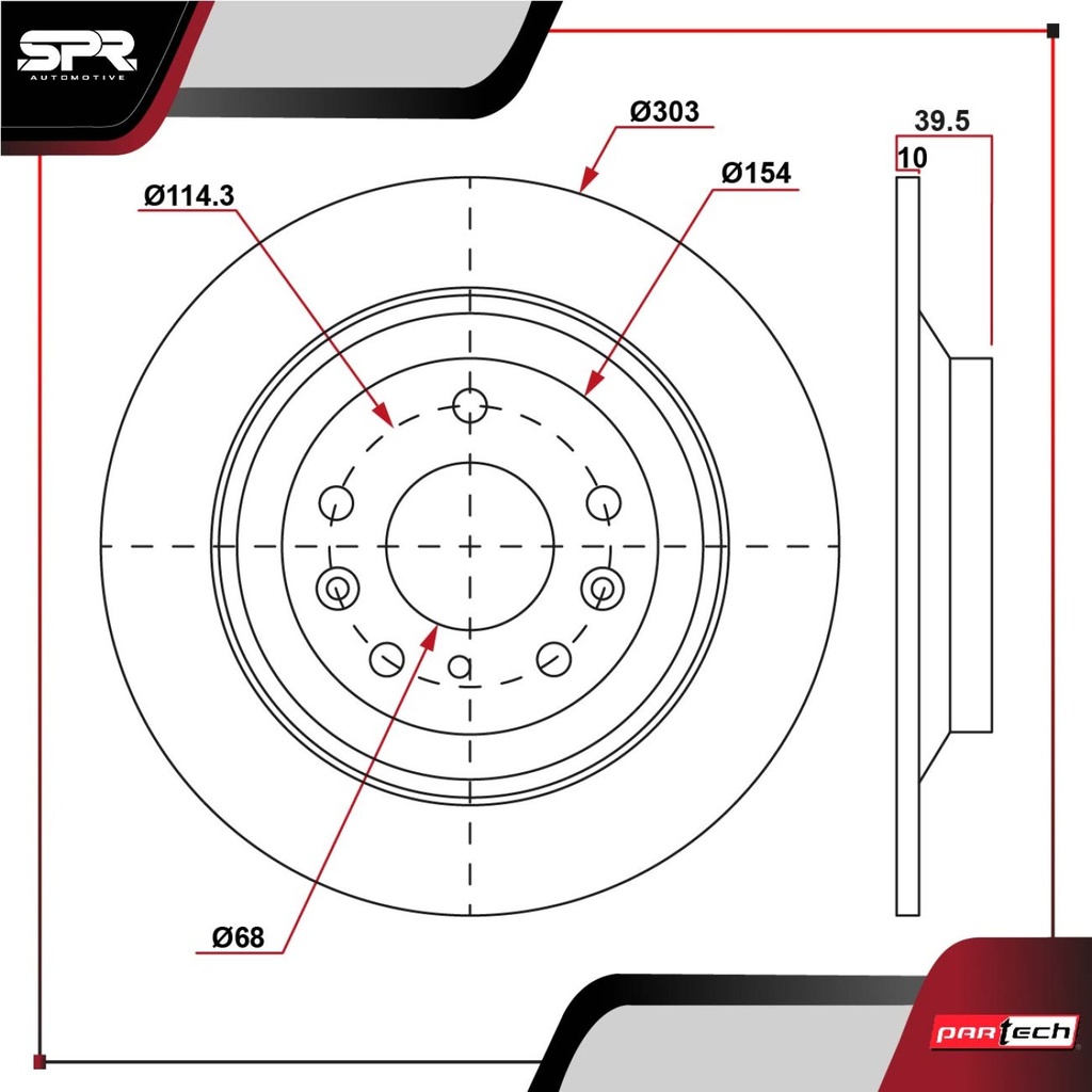 DISCO TRAS. MAZDA CX-5 L4 2.5L GAS 2014-2023 (SOLIDO)