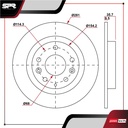 DISCO TRAS. MAZDA CX-3 L4 2.0L GAS 2016-2025 (SOLIDO)