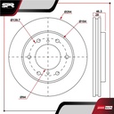 DISCO DEL. MITSUBISHI L200 L4 2.4L GAS 2008-2023 (VENTILADO)