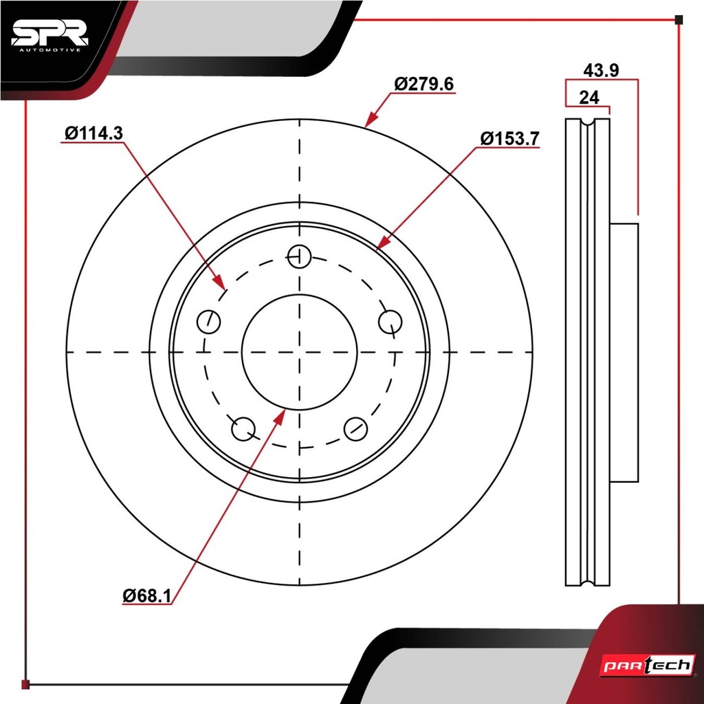DISCO DEL. NISSAN SENTRA L4 1.8L GAS 2013-2019 (VENTILADO)