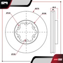 DISCO DEL. NISSAN NV350 URVAN L4 2.5L GAS 2014-2021 (VENTILADO)
