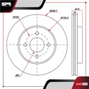 DISCO DEL. NISSAN MARCH L4 1.6L GAS 2012-2023 (VENTILADO)