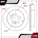 DISCO TRAS. MAZDA CX-7 L4 2.3L GAS 2007-2012 (VENTILADO)