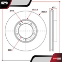 DISCO DEL. TOYOTA TACOMA L4 2.4L GAS 1995-2004 (VENTILADO)