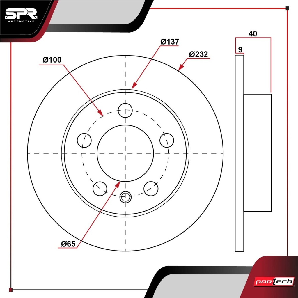 PA-DP-34144 — DISCO TRAS. VOLKSWAGEN GOLF L4 2.0L GAS 2000-2007 (SOLIDO)