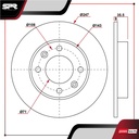 DISCO TRAS. PEUGEOT 307 L4 2.0L GAS 2003-2010