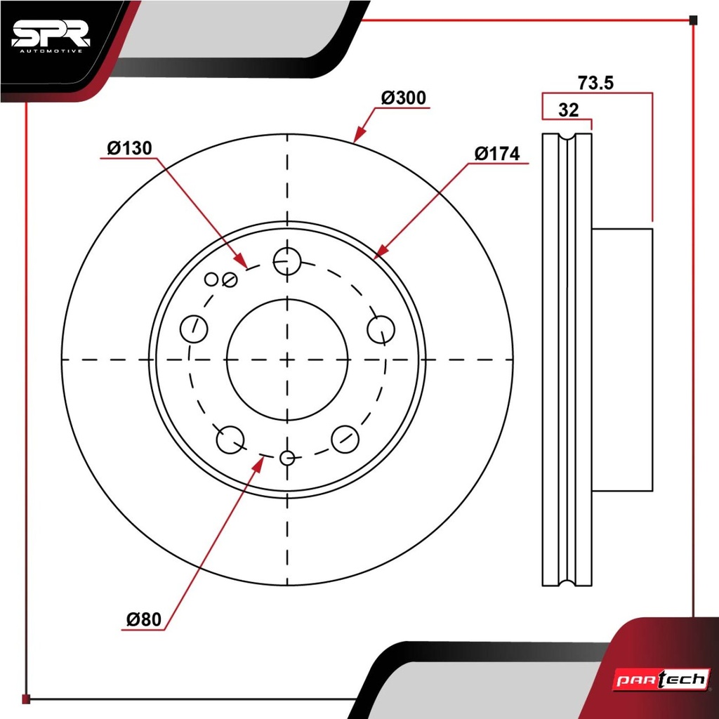 PA-DP-22001 — DISCO DEL. RAM PROMASTER 1500 V6 3.6L GAS 2014-2020 (VENTILADO)