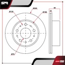 DISCO TRAS. RAM PROMASTER 3500 V6 3.6L GAS 2014-2020 (VENTILADO)
