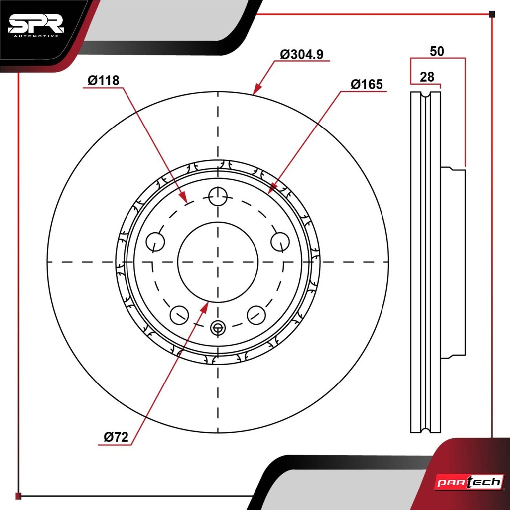 PA-DP-23005 — DISCO DEL. RENAULT TRAFIC L4 1.9L DIESEL 2007-2014 (VENTILADO)
