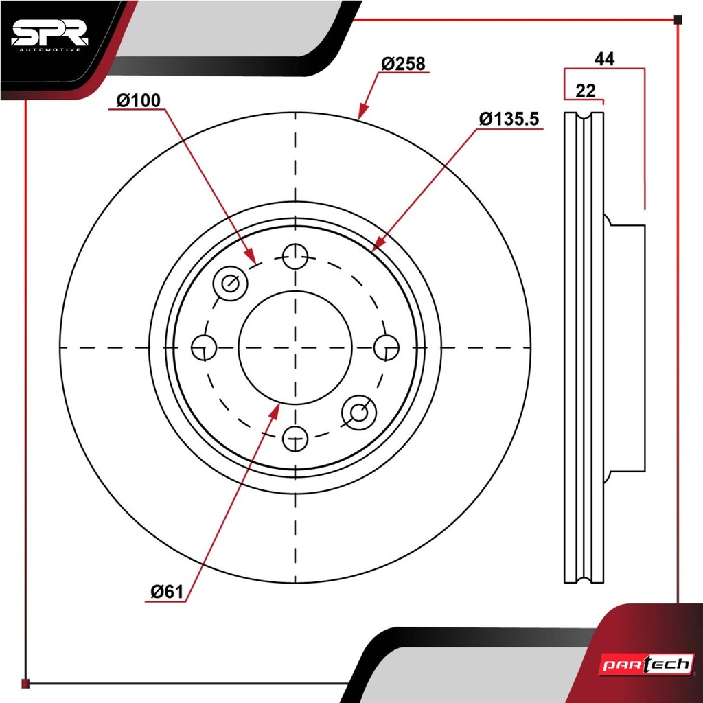 PA-DP-23009 — DISCO DEL. RENAULT LOGAN L4 1.6L GAS 2014-2019 (VENTILADO)