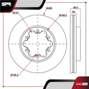DISCO DEL. TOYOTA HIACE L4 2.7L GAS 2006-2019 (VENTILADO)