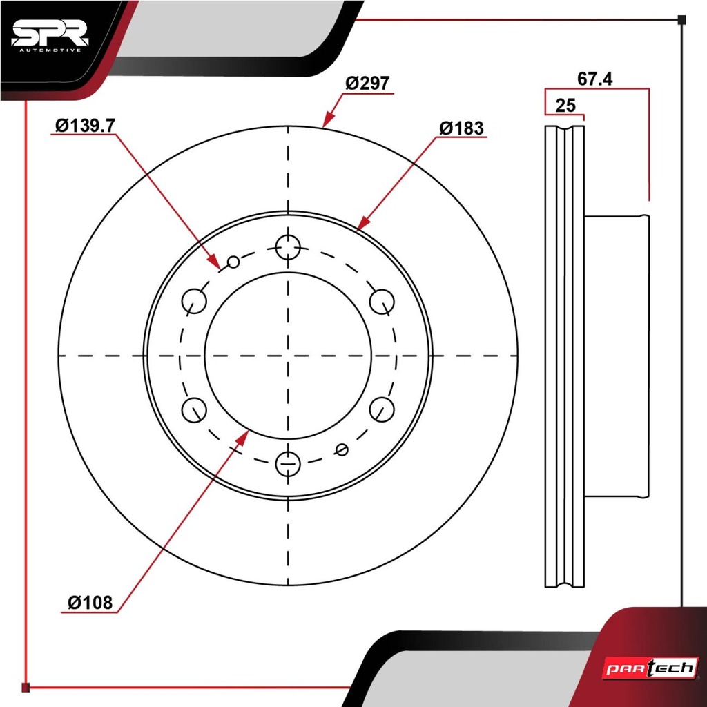PA-DP-27044 — DISCO DEL. TOYOTA HILUX L4 2.8L DIESEL 2018-2020 (VENTILADO)