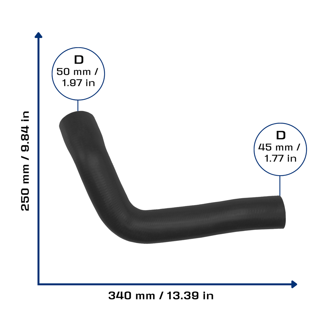 CA-4034 — Manguera Radiador CAUPLAS 4034