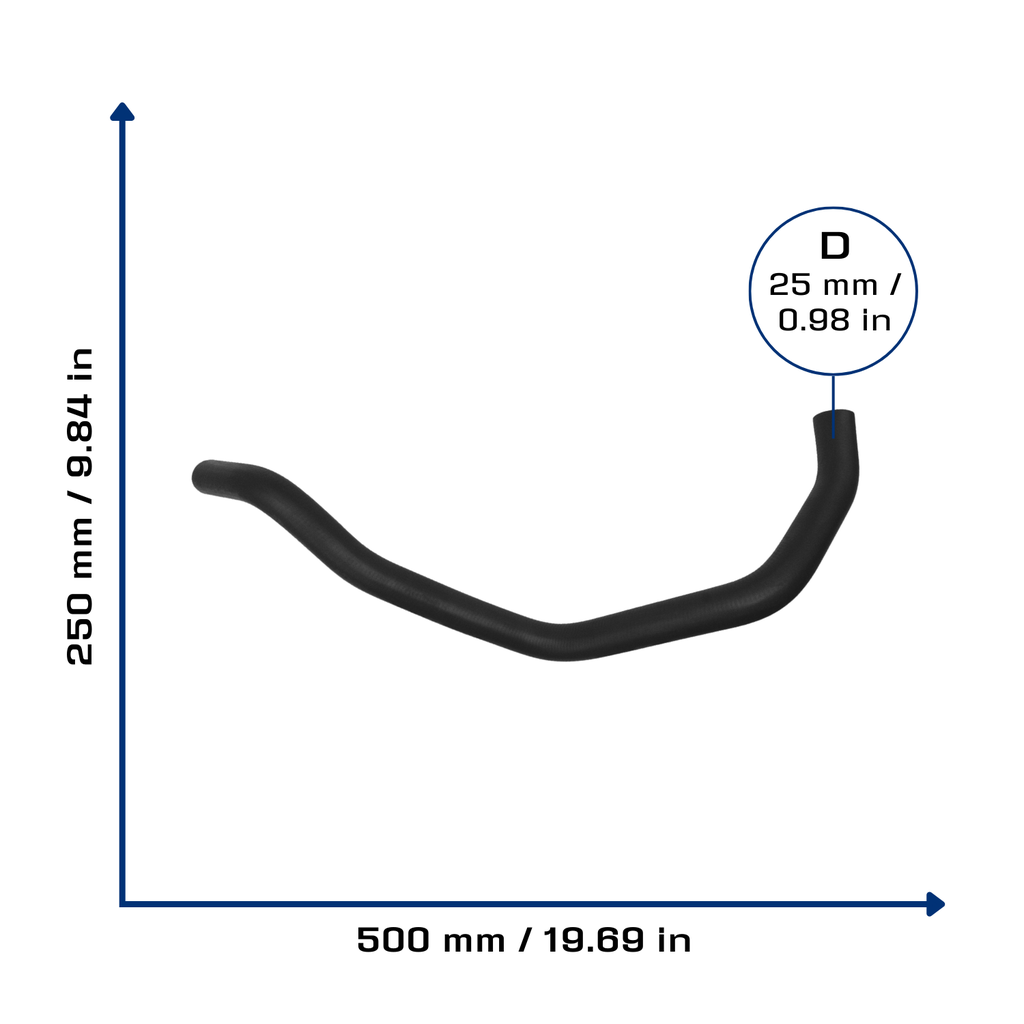 CA-3407 — Manguera Radiador CAUPLAS 3407