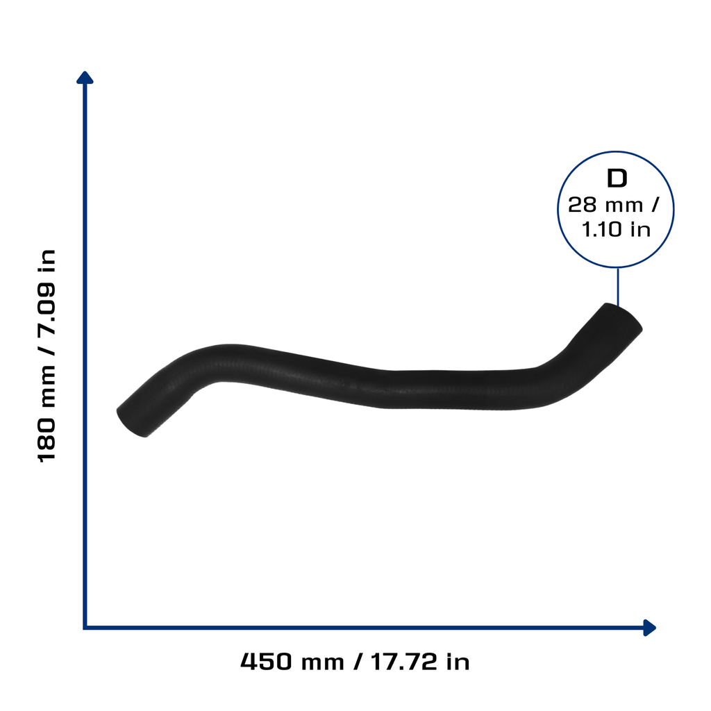 CA-6569 — Manguera Radiador CAUPLAS 6569