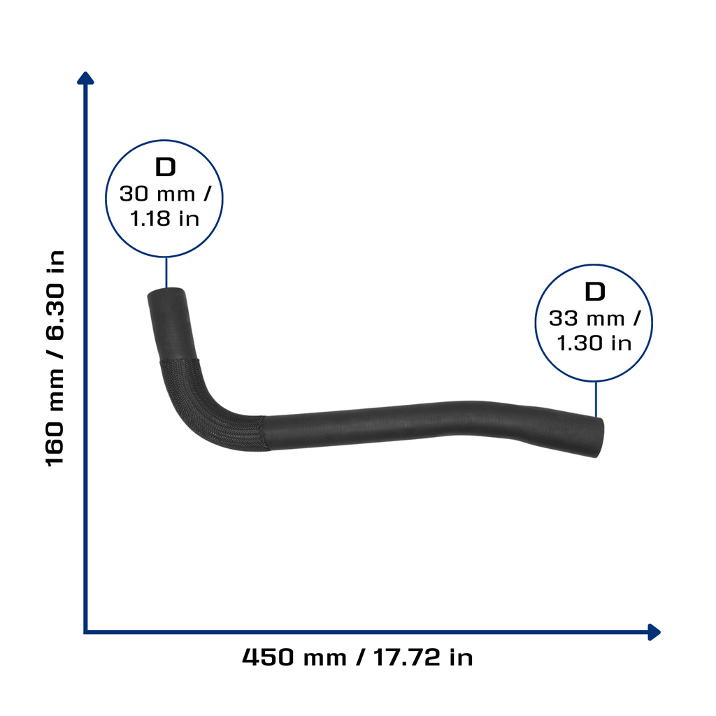 CA-5245 — Manguera Radiador CAUPLAS 5245