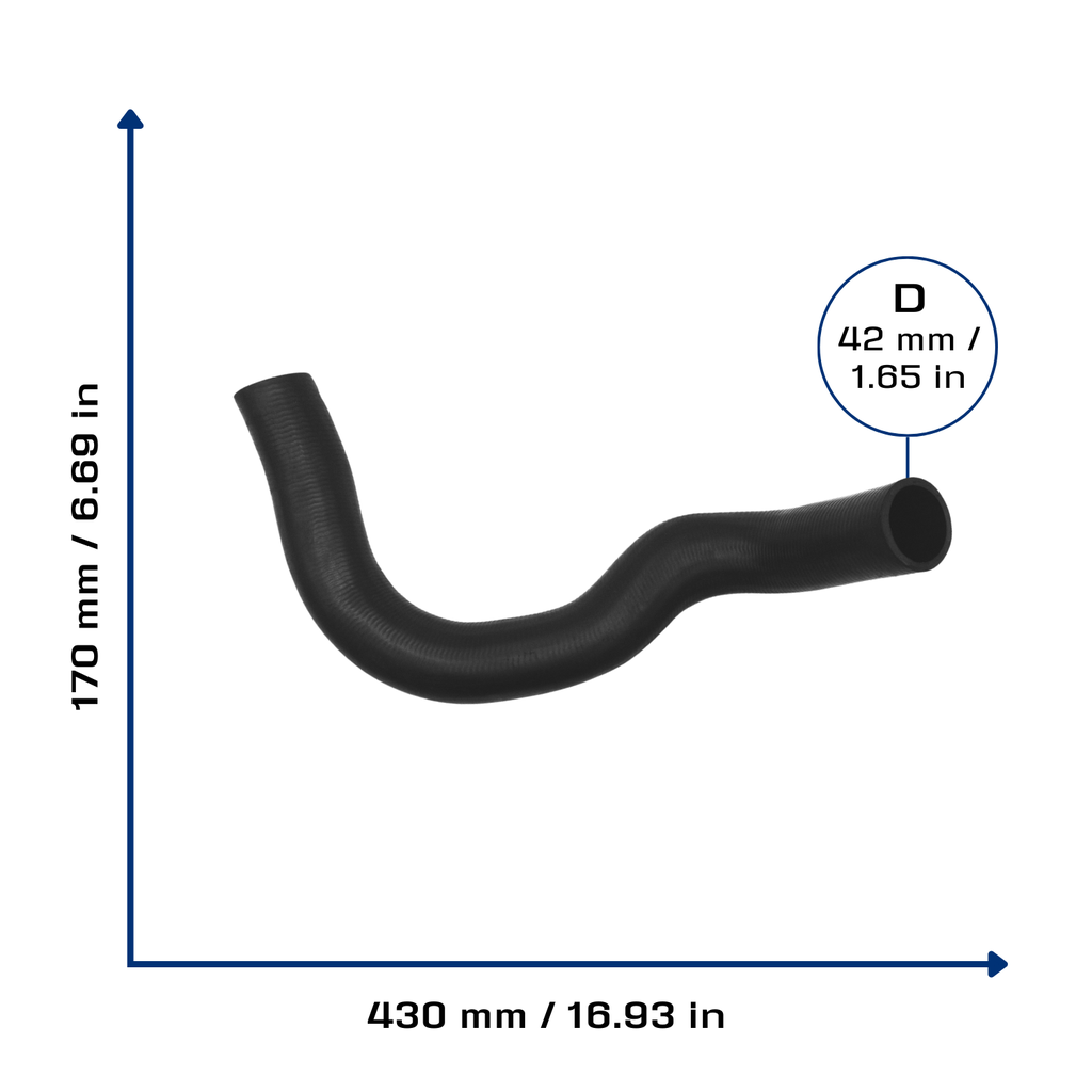 CA-5029 — Manguera Radiador CAUPLAS 5029