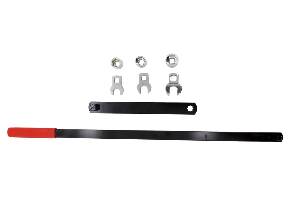 KIT CON JUEGO DE LLAVES Y DADOS PARA TENSION DE POLEAS Y TENSORES