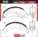BALATAS DE TAMBOR TRAS. PEUGEOT 206 L4 1.6 GAS 2005-2005