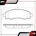 PASTILLAS DE FRENOS DEL. FORD IKON L4 1.6 GAS 2011-2015