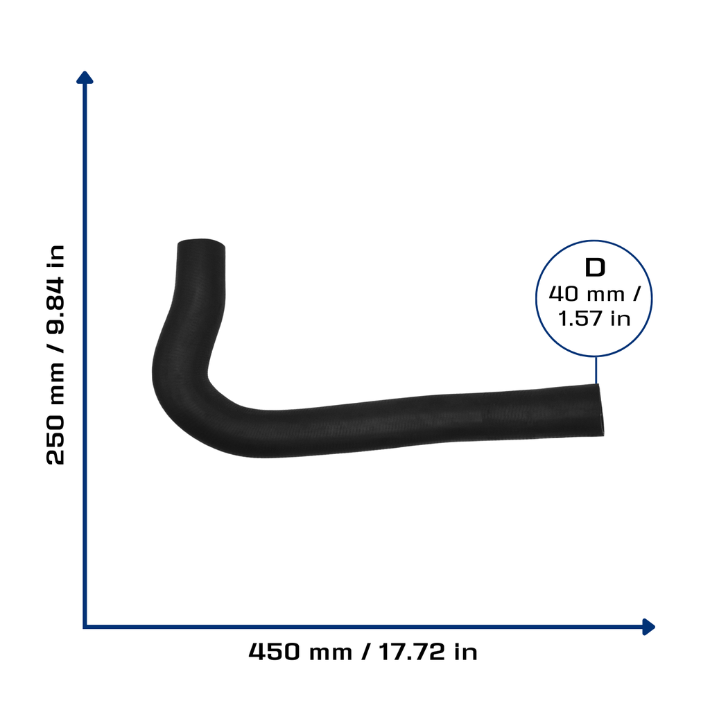 CA-3876 — Manguera Radiador CAUPLAS 3876