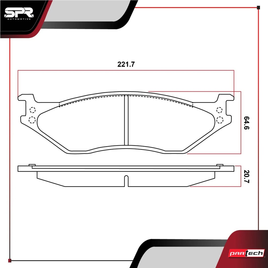 PASTILLAS DE FRENOS DEL-TRAS. FORD E-550 V10 6.8 GAS 2002-2003