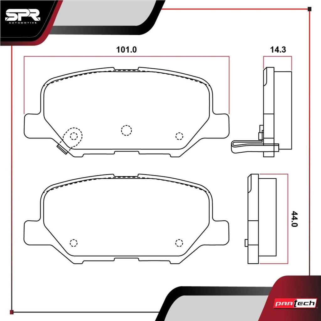 PASTILLAS DE FRENOS DEL. MAZDA 3 L4 2.5 GAS 2014-2018